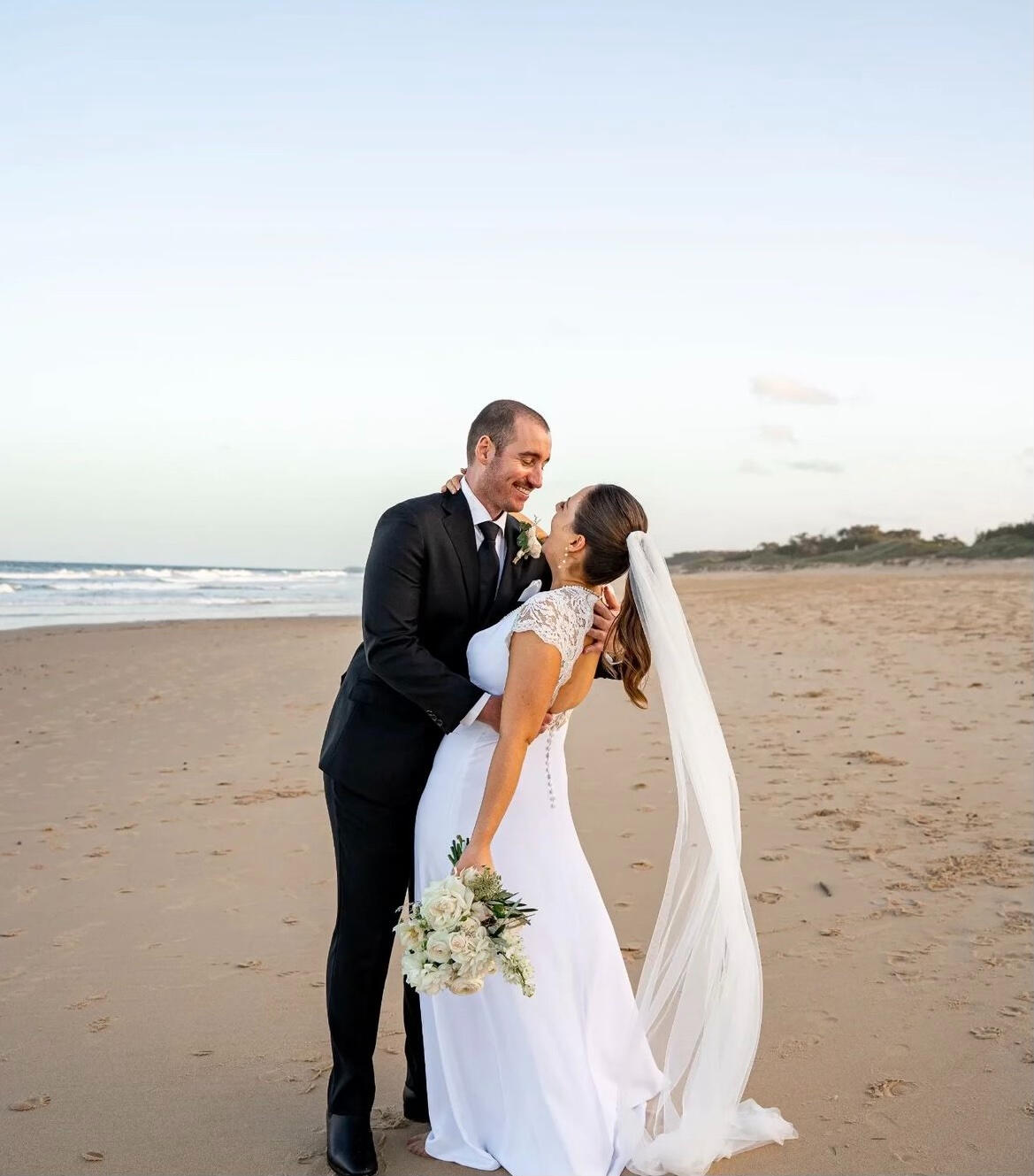 Live Music Entertainment by Maybe Then at Kawana Surf Life Savings Club. Chloe & Josiah played the reception and ceremony for Bridget and John on the Sunshine Coast for their Wedding in 2024.